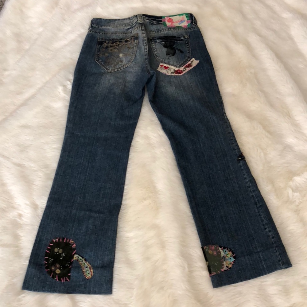 Cassidi embellished distressed Jeans patchwork 8? - Picture 6 of 8